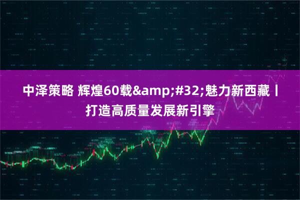 中泽策略 辉煌60载&#32;魅力新西藏丨打造高质量发展新引擎