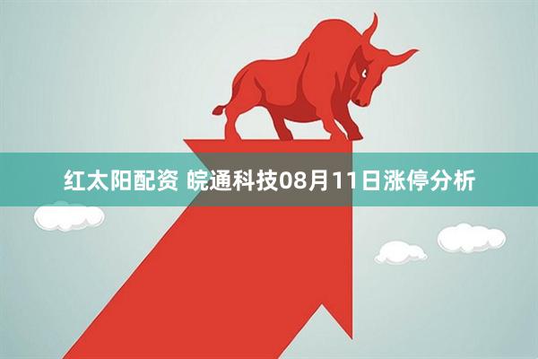 红太阳配资 皖通科技08月11日涨停分析