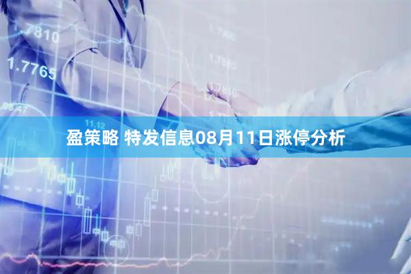 盈策略 特发信息08月11日涨停分析